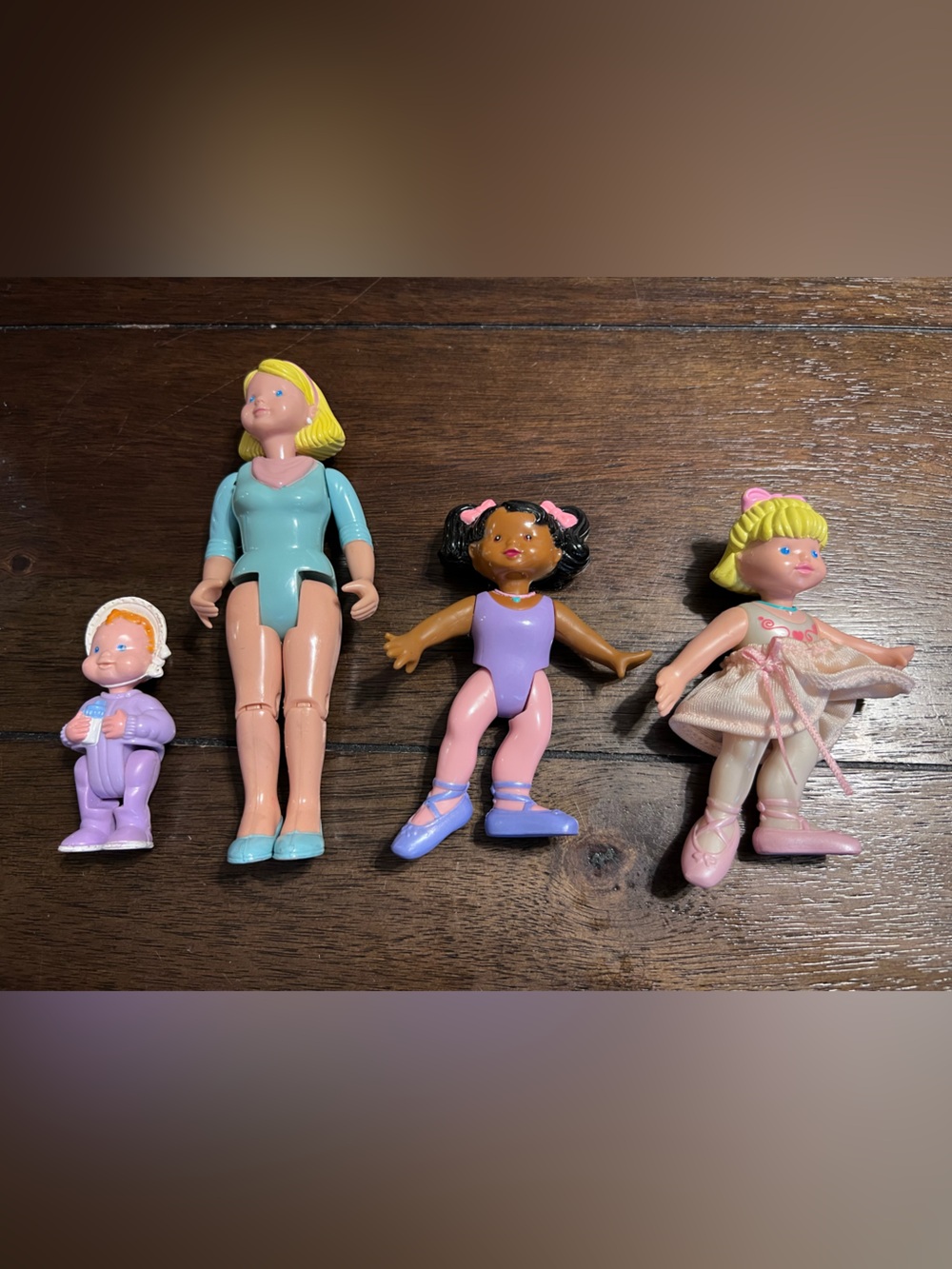 Vintage 1990s Fisher Price Loving Family Figures Mom Ballerinas Baby Lot